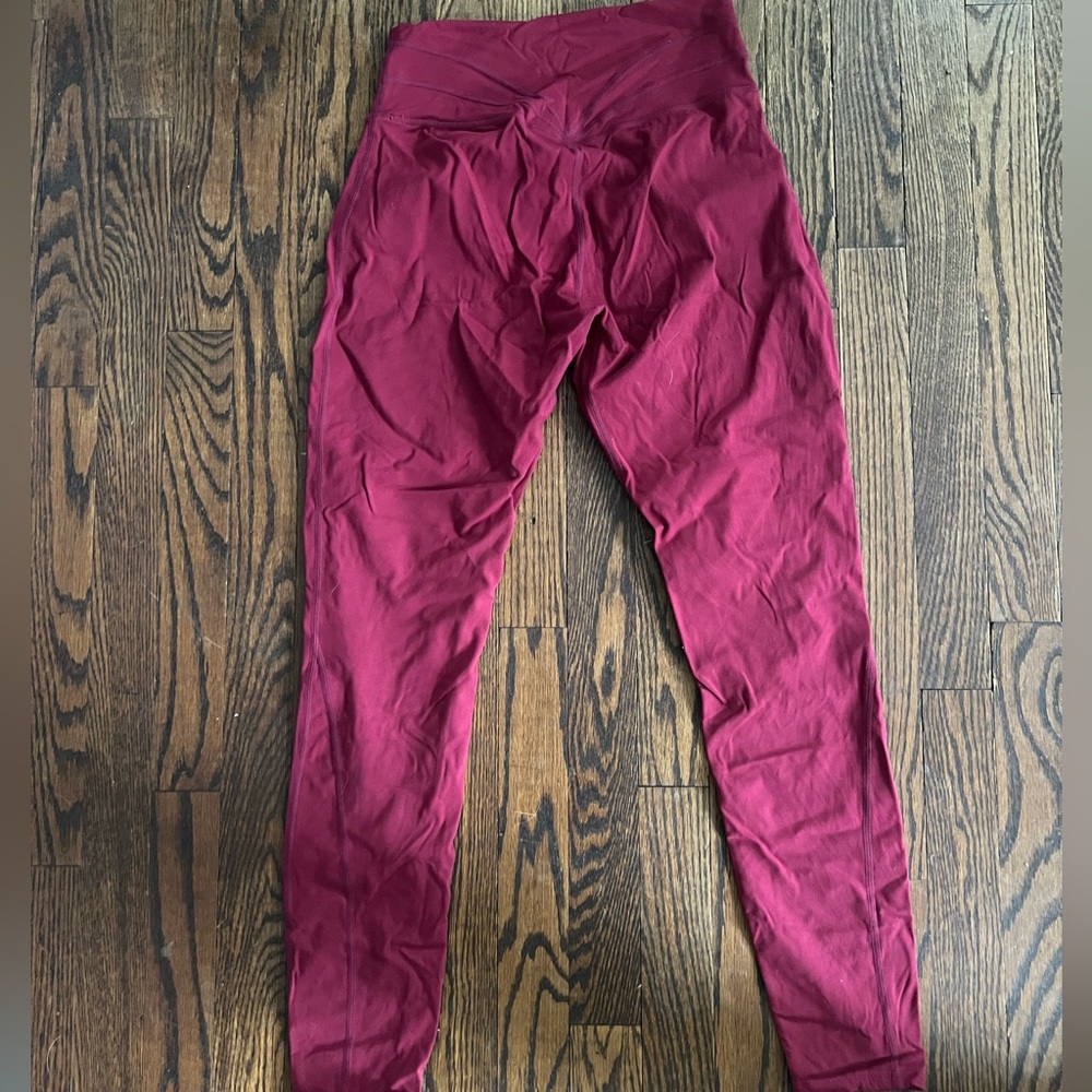 High-Rise AOXJOX Red Leggings